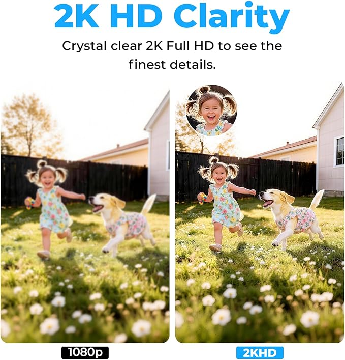 2K Light Bulb Camera Outdoor, 5G&2.4GHz Cameras for Home Security, 360° PTZ Wireless Lightbulb Socket Security Cam with Color Night Vision, 2 Way Audio, AI Human Detection, 2 Packs