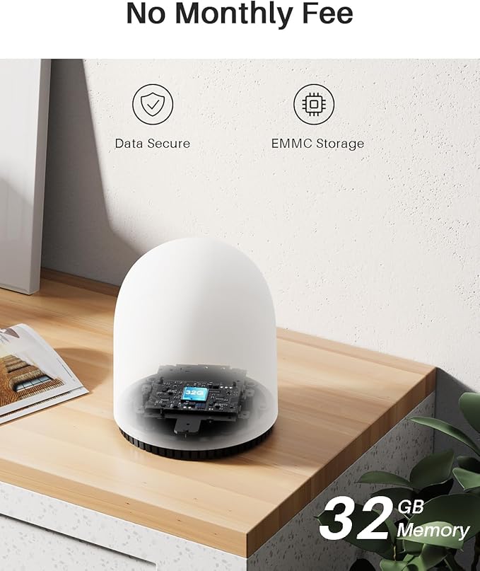 WUUK 2K Doorbell Camera, Video Doorbell Wireless/Wired, Homebase Supports Up to 8 Cams, No Subscription, 2.4/5 GHz WiFi, 32G Local Storage, Human Detection, Compatible with Alexa and Google Home