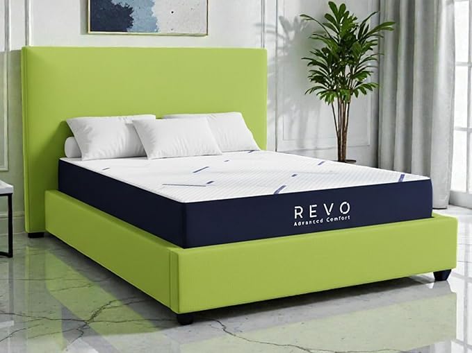 REVO Sleep 10 Inch Gel Memory Foam Mattress, Queen Size – Cooling Gel Memory Foam with Balanced Support, Modern Comfort Designed for Today’s Bedrooms