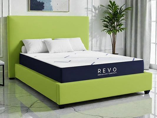 REVO Sleep 10 Inch Gel Memory Foam Mattress, Queen Size – Cooling Gel Memory Foam with Balanced Support, Modern Comfort Designed for Today’s Bedrooms