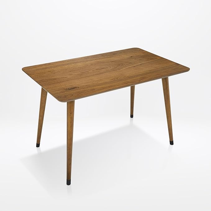 Acacia Wilma 48" Solid Wood Dining/Kitchen Table - Natural Oak, Perfect for Dining Room, Patio, or Work Desk