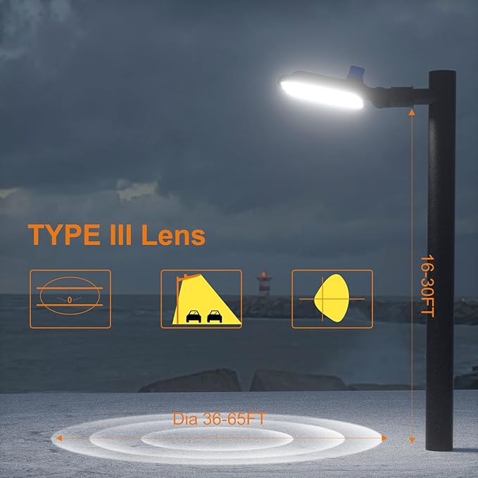 Acohook150W Led Parking Lot Lights Outdoor Commercial Area Street Lighting 5000K 22500LM Eqv.600W HPS Smart Photocell Slipfitter Mount Pole Lights -2Pack