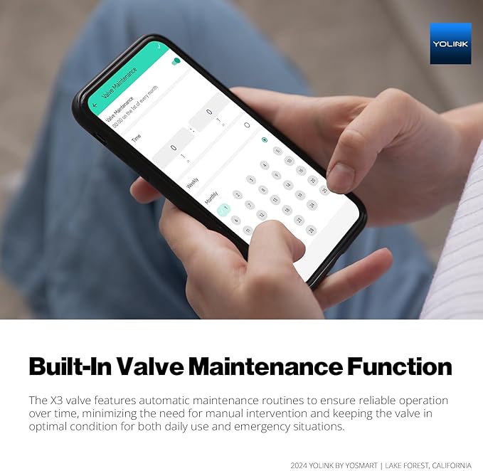 NSF Certified YoLink X3 Smart 1" Motorized Stainless Steel Ball Valve, LoRa Long-Range, 10-Year Battery, D2D Offline with Leak Sensors, Alexa/IFTTT/Home Assistant, Hub Required – YS5012