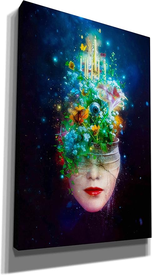 Epic Graffiti ' Herbal Movement' by Mario Sanchez Nevado Canvas Wall Art, 12" x 18", Blue