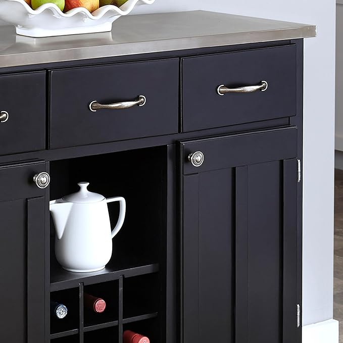homestyles Server sideboards-buffets-credenzas, Black