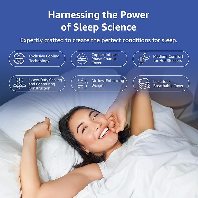 ROOST SLEEP 14-Inch Full Mattress, Copper Gel Cooling for Hot Sleepers & Back Pain Relief, Medium Firm Hybrid, Made in USA, CertiPUR-US Certified, Bed in a Box