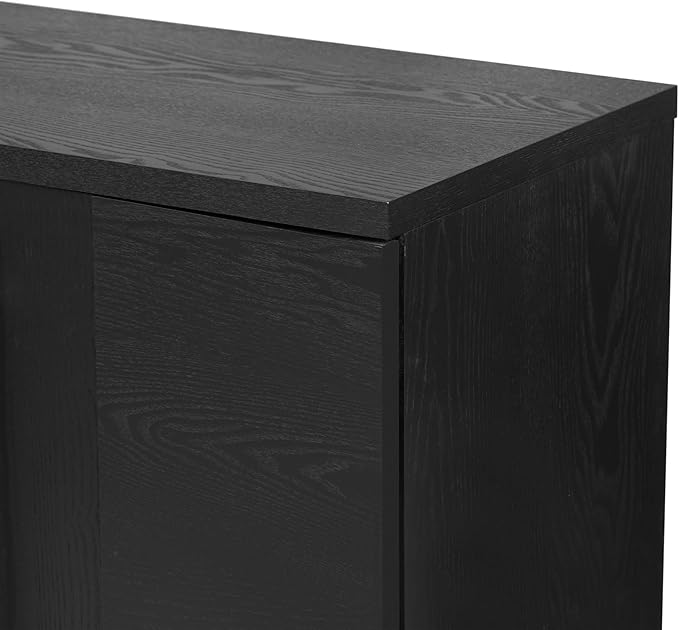 Ball & Cast 60“ Sideboard Buffet Cabinet with Storage,Traditional Coffee Bar Cabinet with 4 Doors and Adjustable Shelves,Wood Side Board Table with Long Gold Handles or Living Room, Kitchen,Navy