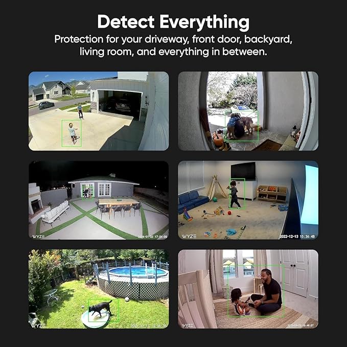 Cam v3 w 128GB SD Card, 1080p Plug-in Smart Security Camera, Color Night Vision, Motion Detection, 2-Way Audio, Compatible with Alexa, Google Assistant, Indoor/Outdoor, Wired, Black