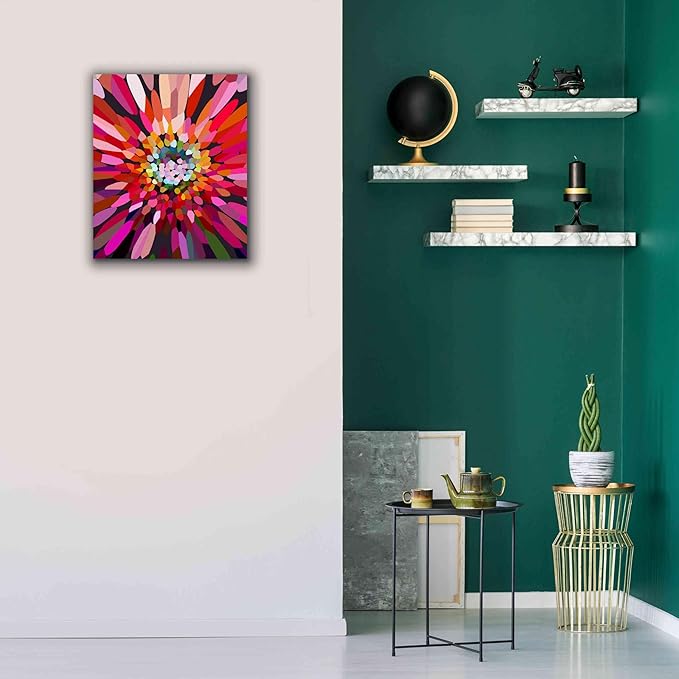 Epic Graffiti 'Pink Flower' by Shandra Smith, Canvas Wall Art, 20"x24"