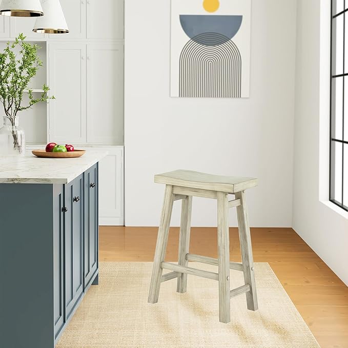 Boraam Sonoma Backless Saddle Counter Stool - Sawgrass Finish