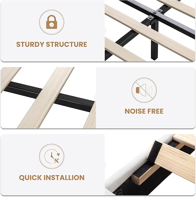 SHA CERLIN Queen Size Velvet Bed Frame with LED Light, Adjustable Vertical Channel Tufted Headboard, Strong Wooden Slats Support, Noise-Free, No Box Spring Needed, White