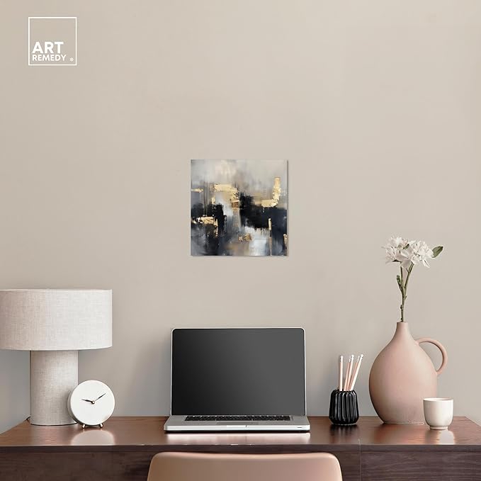 Art Remedy Daring Canvas Colorful Abstract Wall Art, Gallery Wrapped, 12" x 12"