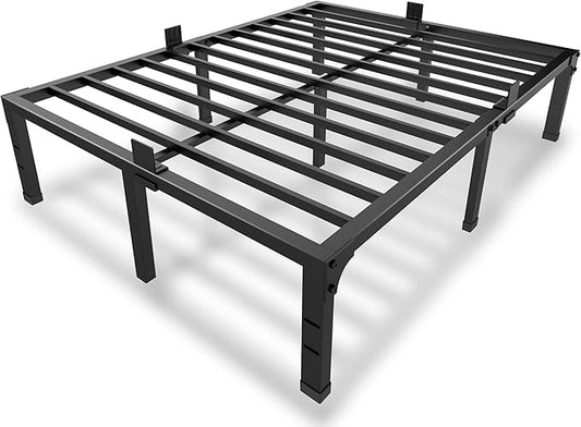 MAF 14 Inch Metal Platform Full Size Bed Frames, Heavy Duty Black Bed Frame with Steel Slats Support, No Box Spring Needed, Noise Free, Easy Assembly