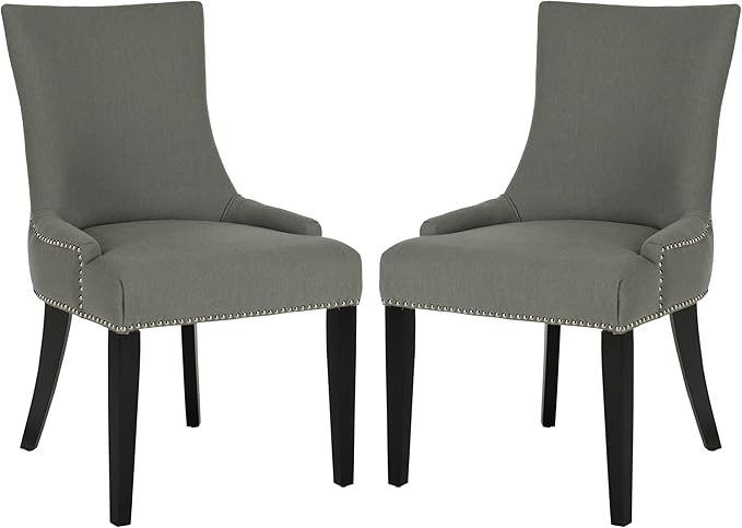 Safavieh Mercer Collection Lester Dining Chairs, Light Granite, Set of 2