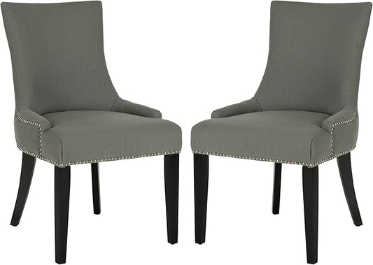 Safavieh Mercer Collection Lester Dining Chairs, Light Granite, Set of 2