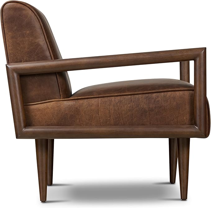 Poly & BARK Viborg Lounge Chair in Chocolate Brown