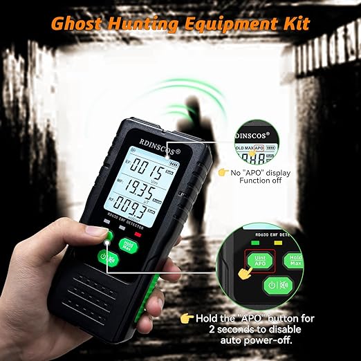 EMF Detector, Detect All 3 Types of Electromagnetic EMF Radiation Detector Field in 1 EMF Meter for Cell Towers, and Smart Meters, EMF Reader for Home, Office
