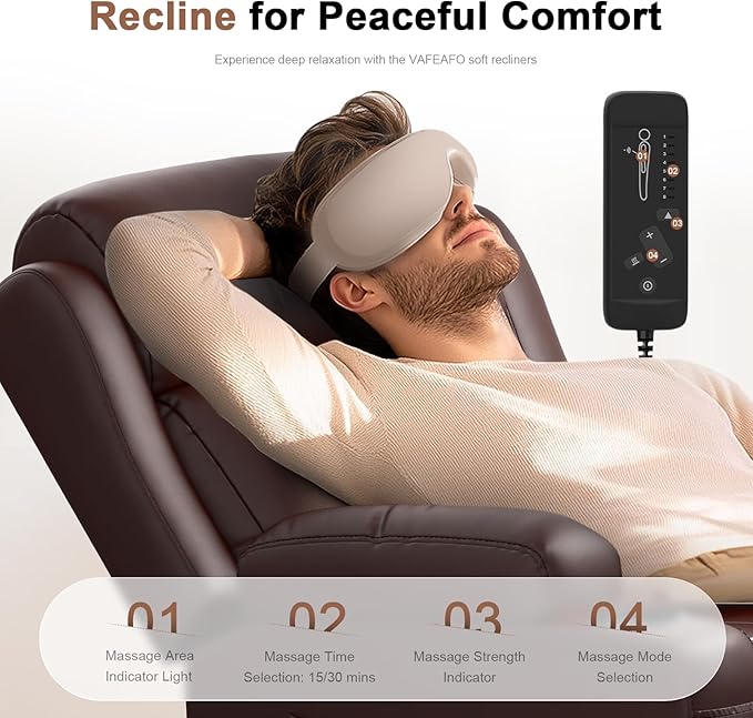 Recliner Sofa, Massage Reclining Sofa 3 Seater Sets Heavy Weight Capacity, RV Loveseat Clearance, Recliner Couch with Storage, Cup Holders, Wall Hugger Couches for Living Room