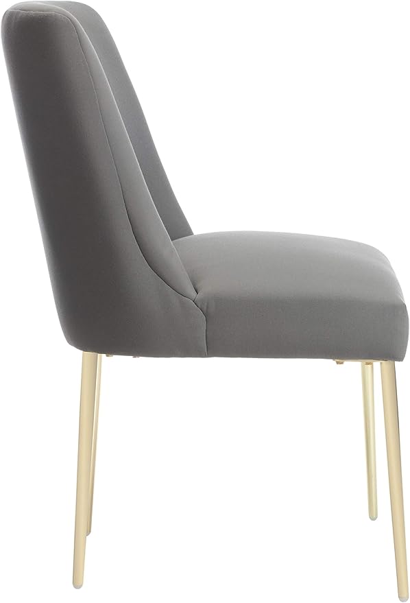 SAFAVIEH Couture Collection Nolita Glam Charcoal Grey Dining Chair