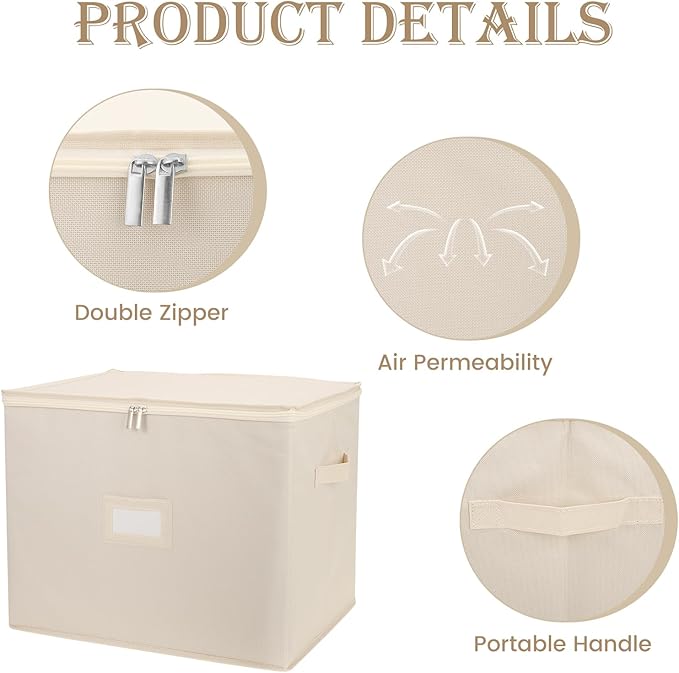 Wedding Dress Storage Box with 1 Pair of Microfiber Gloves and 20 Sheets of Acid-Free Paper, Wedding Dress Preservation Box for Heirlooms, Gowns Bride Musthaves(Beige)