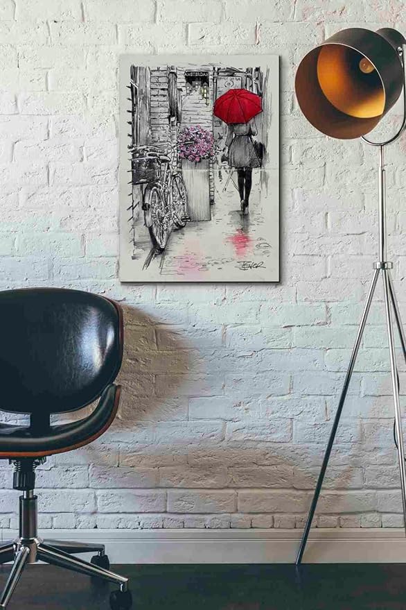 Epic Graffiti 'Amsterdam Walk' by Loui Jover, Canvas Wall Art, 18"x26"