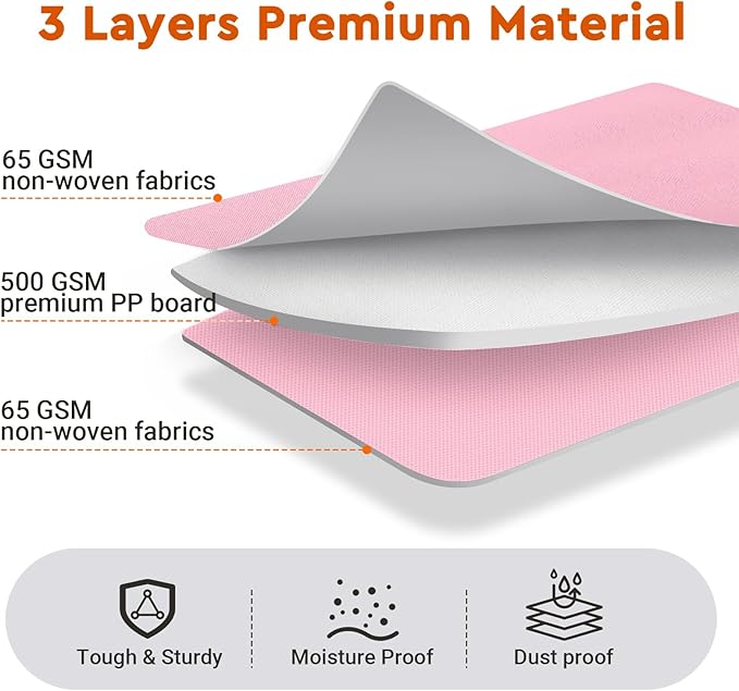 4 Pack Bed Sheet Closet Organizers and Storage,Sturdy Foldable Storage Containers with Window and Label,Storage and Organization for Bedding Sheets,Duvet Covers,Blankets (Pink)