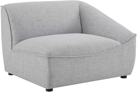 Modway Comprise Fabric Upholstered Sectional, Right-Arm Chair, Light Gray
