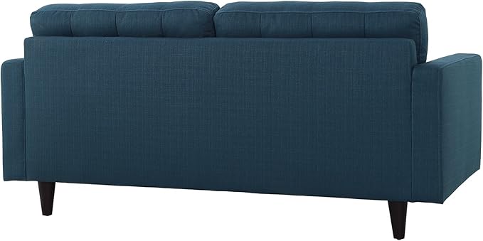 Modway EEI-1547-AZU Empress Mid-Century Modern Upholstered Fabric Loveseat In Azure