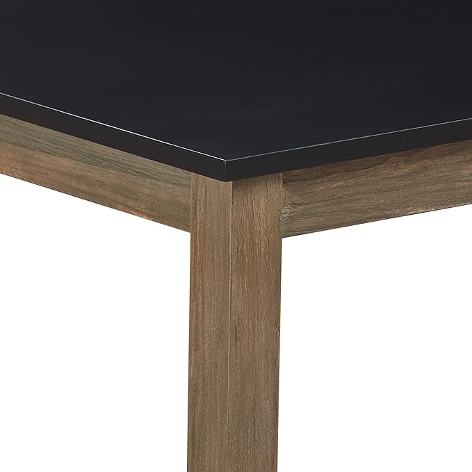 Tommy Hilfiger Elmhurst Dining Table, Black and Weathered Grey