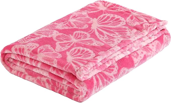 Betsey Johnson - King Comforter Set, Super Soft Bedding with Matching Shams, Bonus Throw Included, Chic Bedding Essentials (Signature Hotel Solid Pink, King)