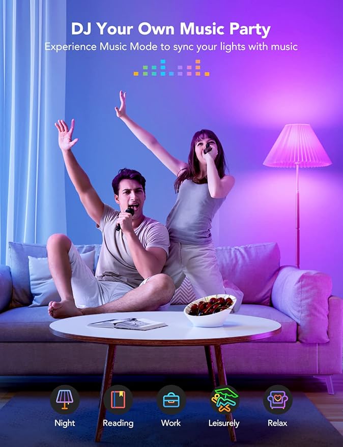Govee A19 Smart Light Bulbs 1000 Lumen 2 Pack Bundle with Smart Plug H5083 4 Pack