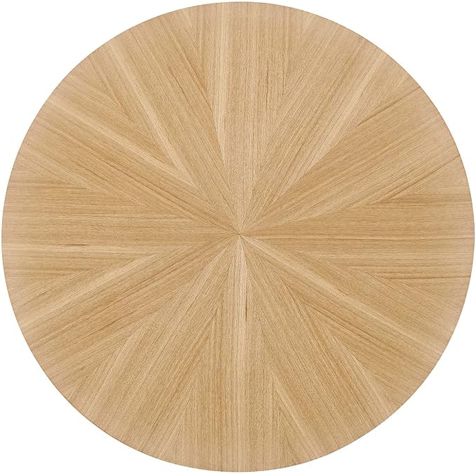 Modway EEI-6558-OAK Crossroads 24” Round Wood Side Table, Oak