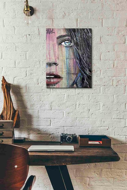 Epic Graffiti 'Fahrenheit' by Loui Jover, Canvas Wall Art, 12"x16"