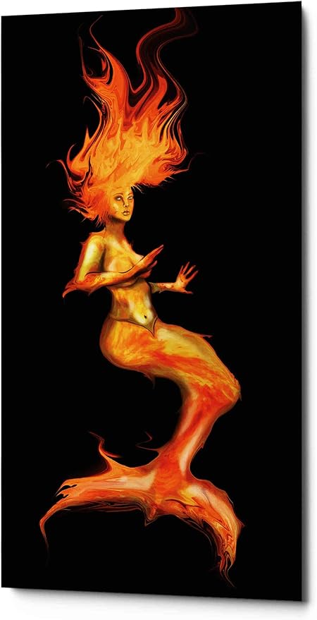Epic Graffiti 'Siren' by Michael StewArt, Canvas Wall Art, 20"x40"