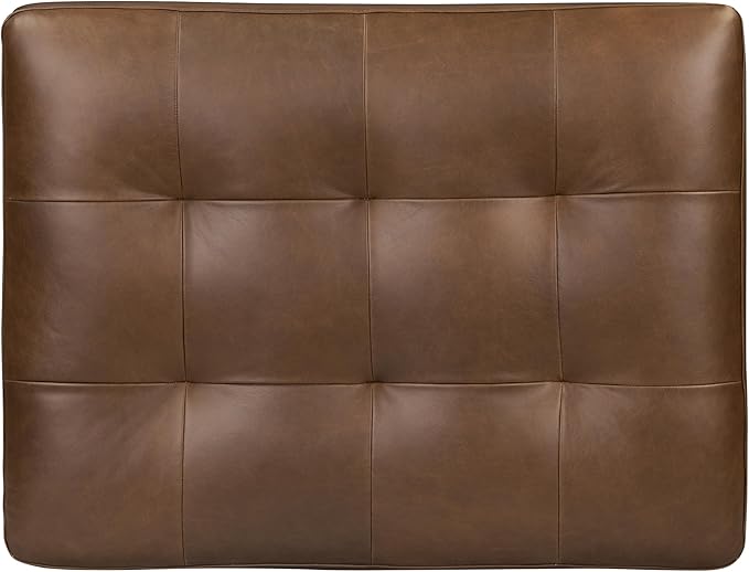 Poly & BARK Napa Ottoman in Cocoa Brown