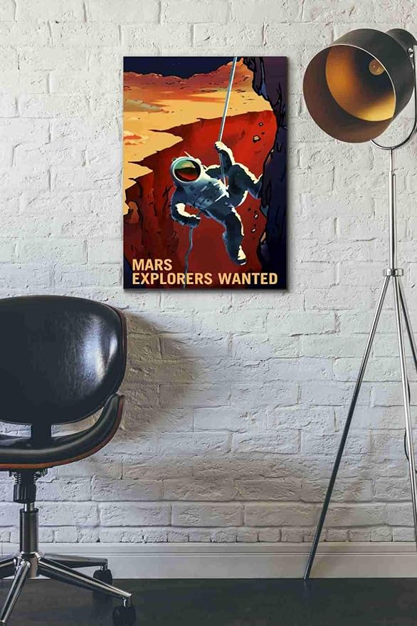 Epic Graffiti 'Mars Explorer Series: Explorers Wanted' Space Canvas Wall Art, 18" x 26"