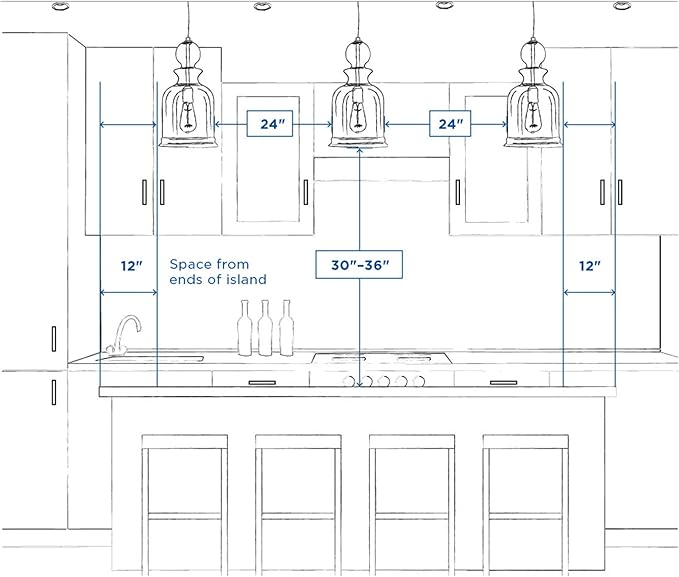 Progress Lighting Briarwood Collection 5-Light Dining Room Light Fixture, Farmhouse Style Modern Chandelier for Kitchen and Dining Room, 38" by 9", Graphite