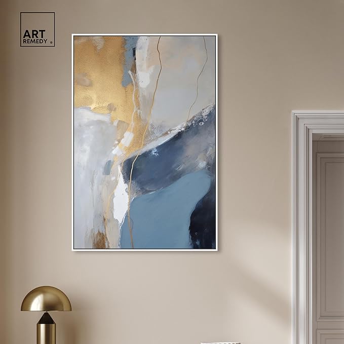 Art Remedy This Close Canvas Timeless Abstract Wall Art, White Frame, 30" x 45"