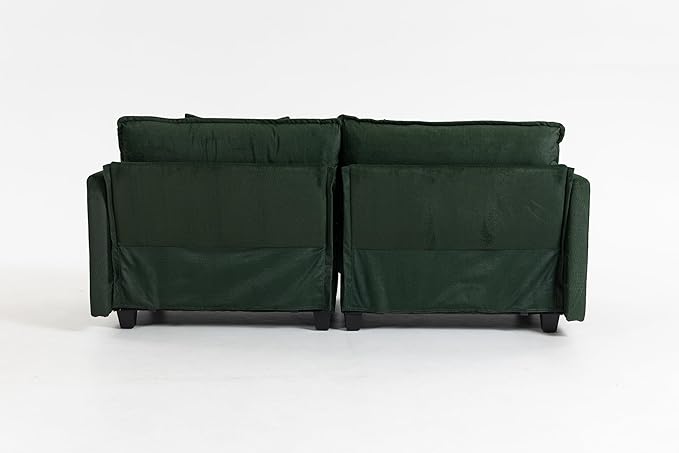 78'' Deep Seat Cloud Loveseat, Chenille Upholstered 2-Seats Modular Sectional Sofa Couch, Modern Comfy Settee Loveseat for Living Room Set, Small Apartment