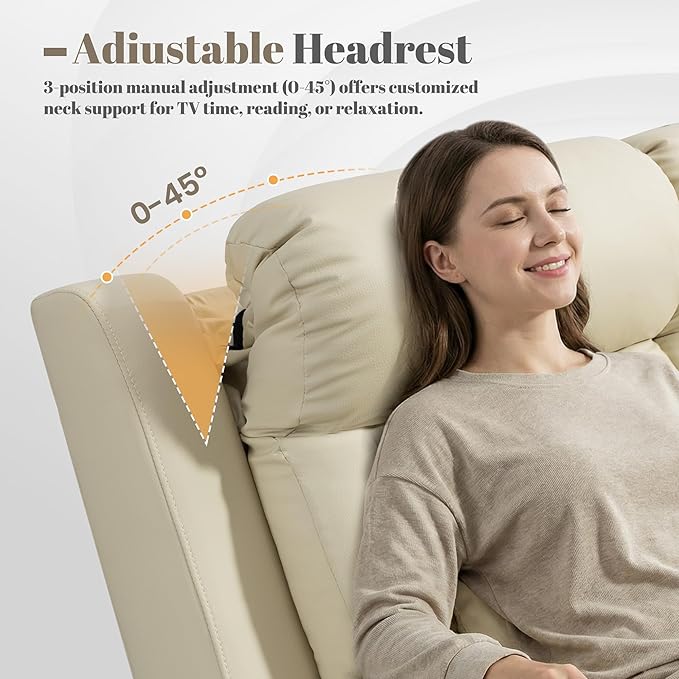 Zero Wall Hugger Power Reclining Sofa Set with Adjustable Headrest, Electric Reclining Couch with Drop-Down Table,Outlets, Power Loveseat Recliner Sofa for Living Room | Cat-Proof Leather