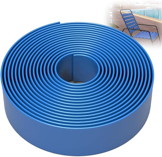 1.5 Inch Wide, 20ft Long Vinyl Strap - Replacement Straps for Patio Chairs - Vinyl Strapping for Patio Furniture Repair - Durable Seat Repair Kit for Lawn Chairs, Outdoor Furniture (Royal Blue)