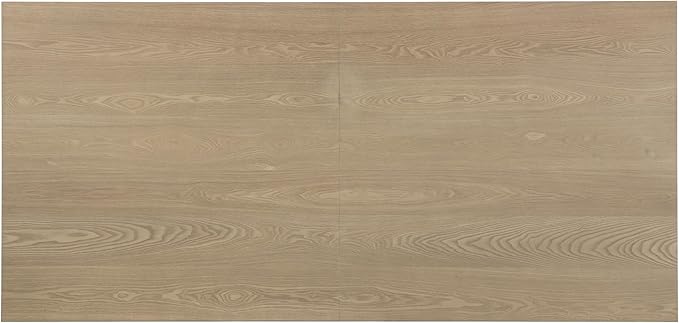 Christopher Knight Home Coadz 82 inch Wooden Dining Table, Modern Rectangular Kitchen Dinner Table for 6-8 People, Pedestal Wooden Dining Furniture for Kitchen Office Conference Room, Light Natural