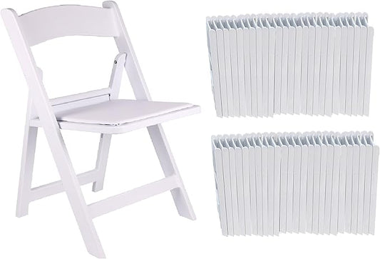 BTEXPERT Set of 16,Resin Folding Chair Vinyl Padded Seat 1000LB Weight Capacity Indoor Outdoor Lightweight Set for Home Event Party Picnic Kitchen Dining Church School Weddings 1000lb Weight Capacity