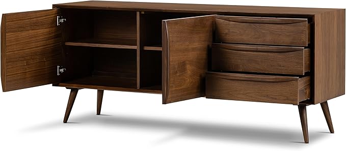 Poly & BARK Cura 71" Sideboard in Walnut