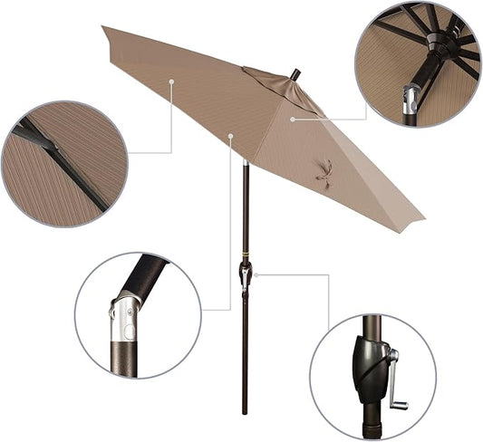 California Umbrella 7.5' Round Aluminum Market Umbrella