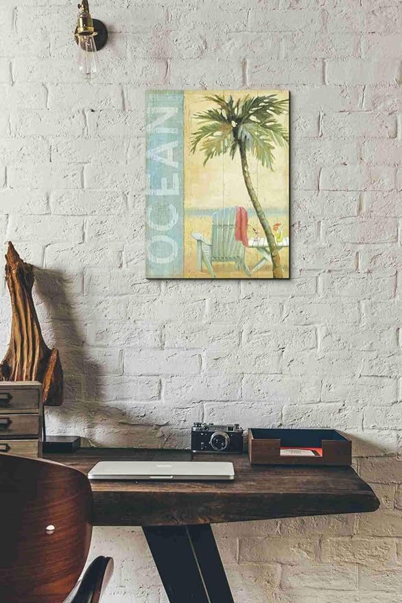 Epic Graffiti 'Ocean Beach II' by Daphne Brissonet, Canvas Wall Art, 12"x16"