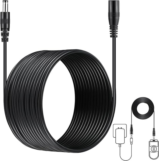 Feekoon 1 Pack Extension Cable Compatible with Moen 920-003, 25ft Weatherproof Power Extension Cable Compatible with Moen 900-001 900-002 900-006 Flo Smart Water Monitor and Automatic Shutoff Sensor