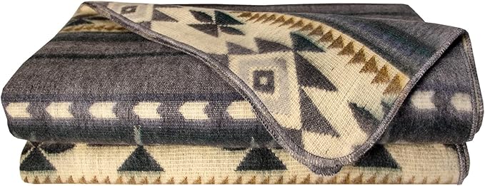 Alpaca Wool Blanket | Twin Size Throw Blanket | 70 x 45 inches | Soft, Hypoallergenic and Breathable | Lightweight Warm Blanket | Bed, Couch, Outdoor or Picnic (Light Gray)