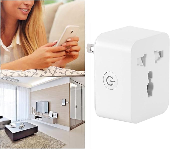 Garosa Smart Plug 15A WiFi Bluetooth Timing Socket Multi Function Conversion Socket Smart Outlet Plug Electrical Outlet Switches