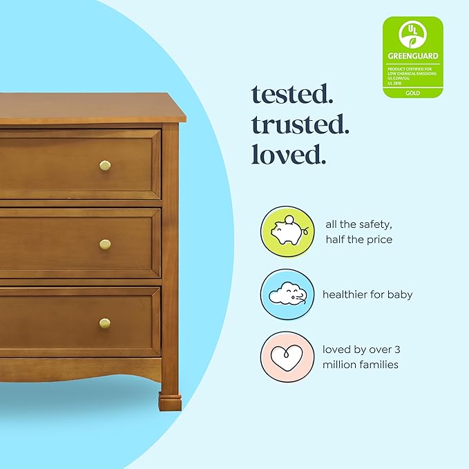 DaVinci Kalani 3-Drawer Dresser in Chestnut